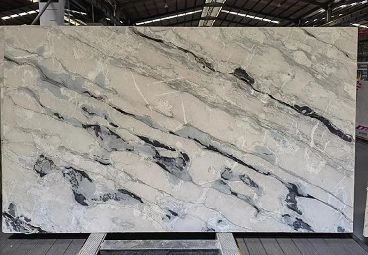 Arctic Ocean Quartzite slab